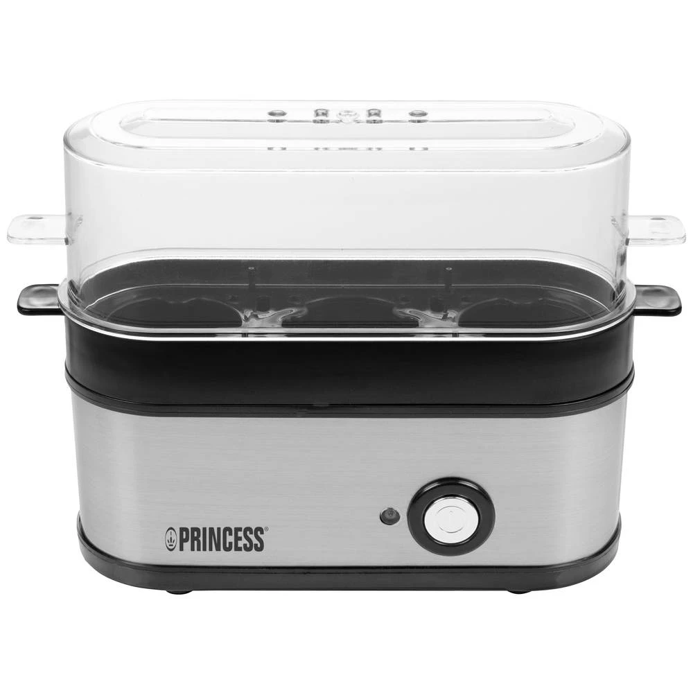 Princess 262043 kuhalo za jaja  srebrna (mat), crna slika