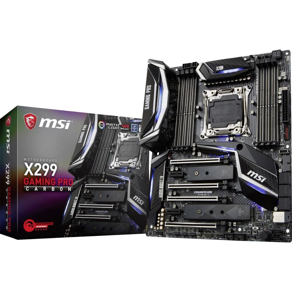 Matična ploča MSI X299 Gaming Pro Carbon Baza Intel&reg; 2066 Faktor oblika ATX Set čipova matične ploče Intel&reg; X299 slika