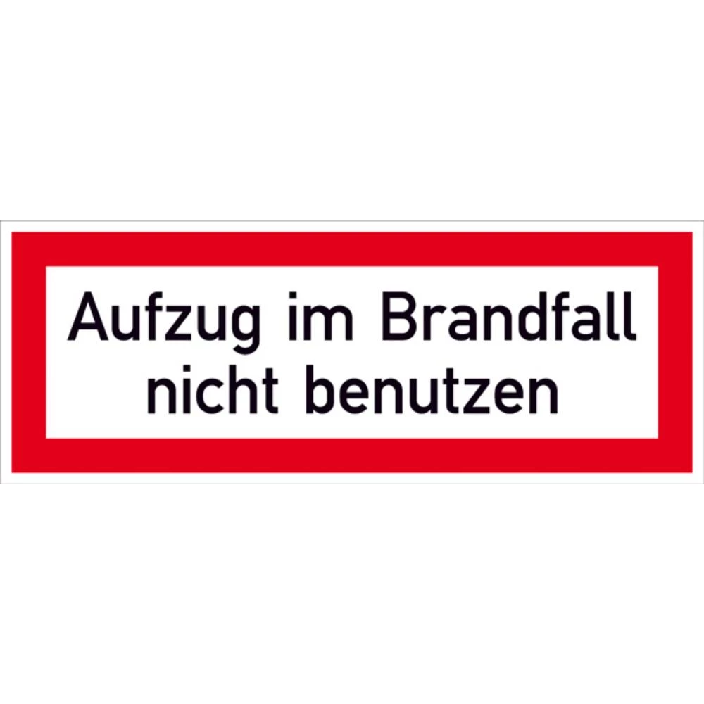 SafetyMarking 38.2630 znak informacije Nemojte koristiti dizalo u slučaju požara samoljepljiva folija (Š x V) 297 mm x 1 slika