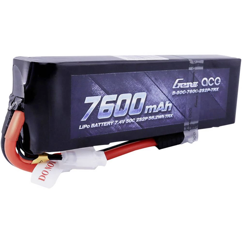 LiPo akumulatorski paket za modele 7.4 V 7600 mAh Broj ćelija: 2 50 C Gens ace Softcase XT90 slika