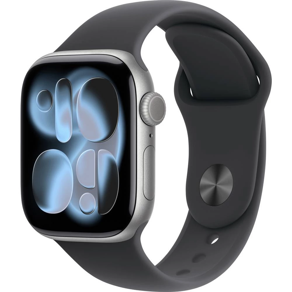 Apple Watch Series 11 GPS + Cellular 42 mm kućište od aluminija sportska narukvica crna m/l slika