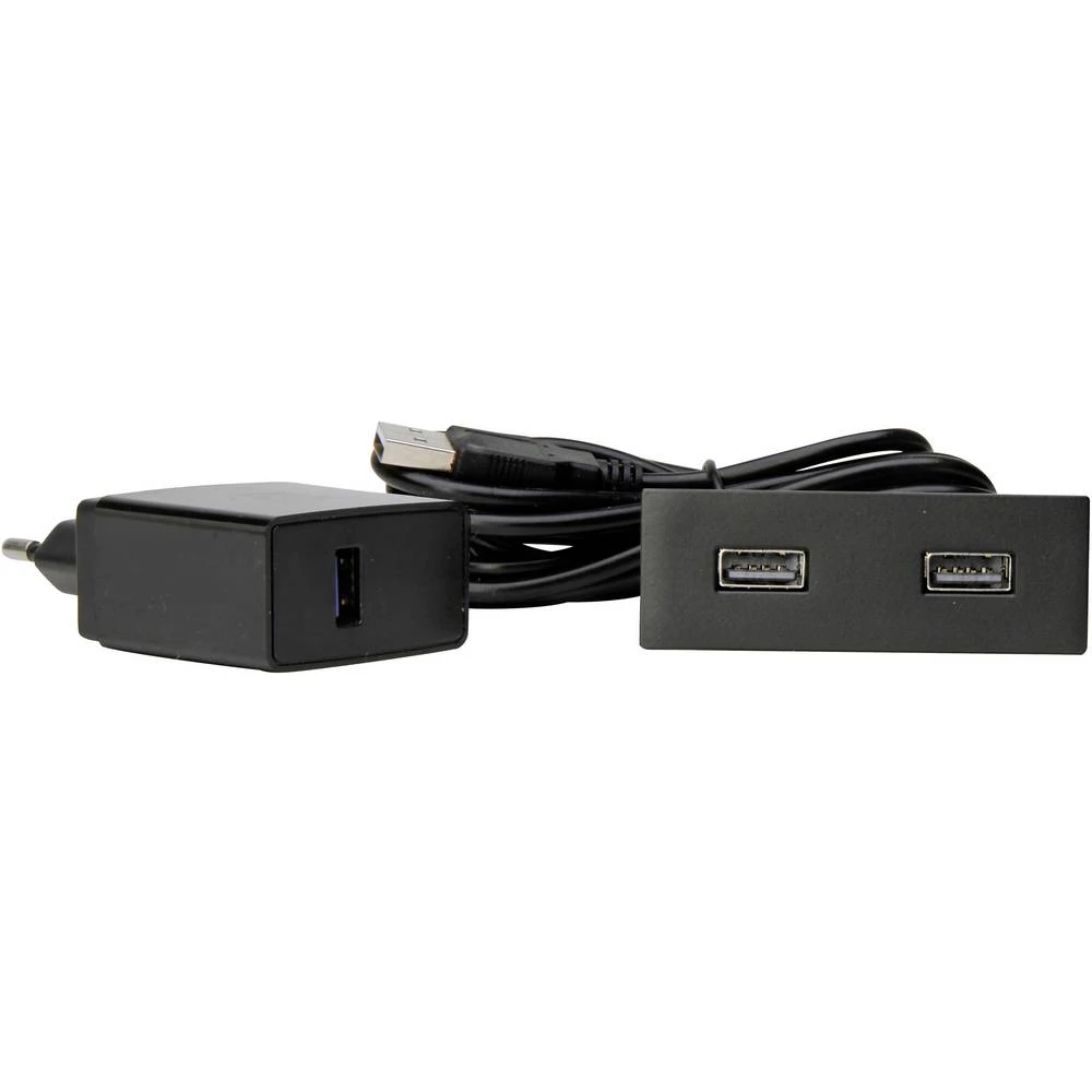 Kopp 939752012  ugradbena utičnica  s USB-om IP20 crna slika