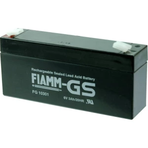 Olovni akumulator 6 V 3 Ah Fiamm PB-6-3 FG10301 Olovno-koprenasti (Š x V x d) 134 x 66 x 33 mm Plosnati priključak 4.8 mm Bez od slika