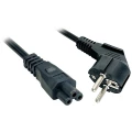 LINDY struja priključni kabel [1x sigurnosni utikač  - 1x ženski konektor c5] 5 m crna slika