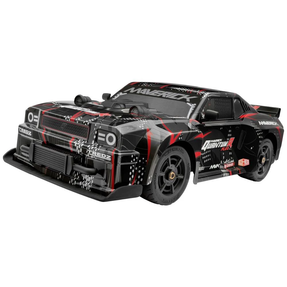 Maverick  QuantumR Flux 4S 1/8 Muscle Car crna bez četkica 1:8 RC model automobila električni  sportski automobil pogon na sva četiri kotača (4wd) RtR 2,4 GHz slika