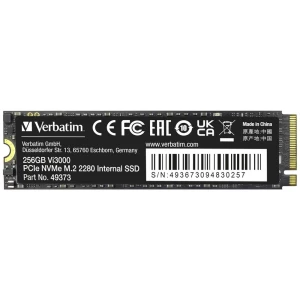 Verbatim Vi3000 256 GB unutarnji M.2 PCIe NVMe SSD 2280 PCIe nvme 3.0 x4 maloprodaja 49373 slika