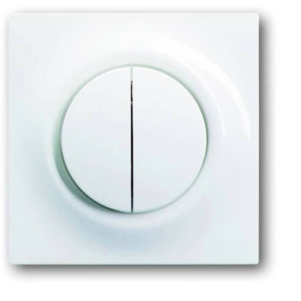 Busch-Jaeger  poklopac serijski prekidač, dvostruki izmjenični prekidač  Impuls čista bijela (RAL 9010), bijela 2CKA001753A4856 slika