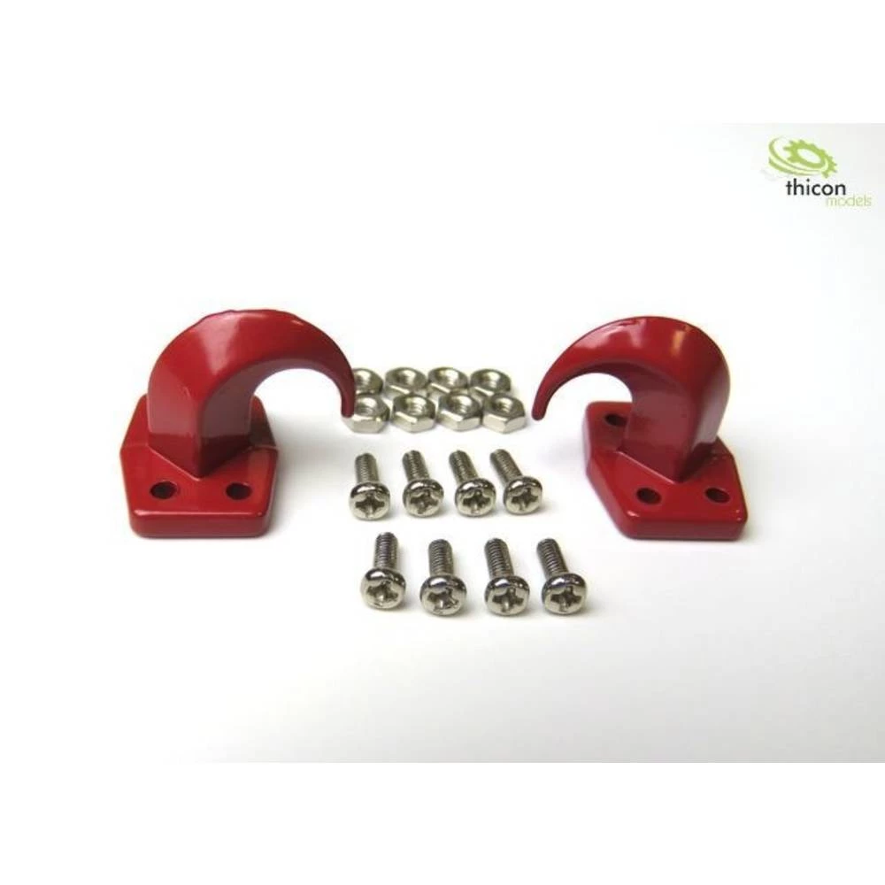 Thicon Models 20032 Čelična kukica s prirubnicom za pričvršćivanje crvena 1 ST slika