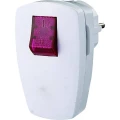 Kutni utikač sa zaštitnim kontaktom Plastika s prekidačem 230 V Bijela IP20 GAO EMP100SWL slika