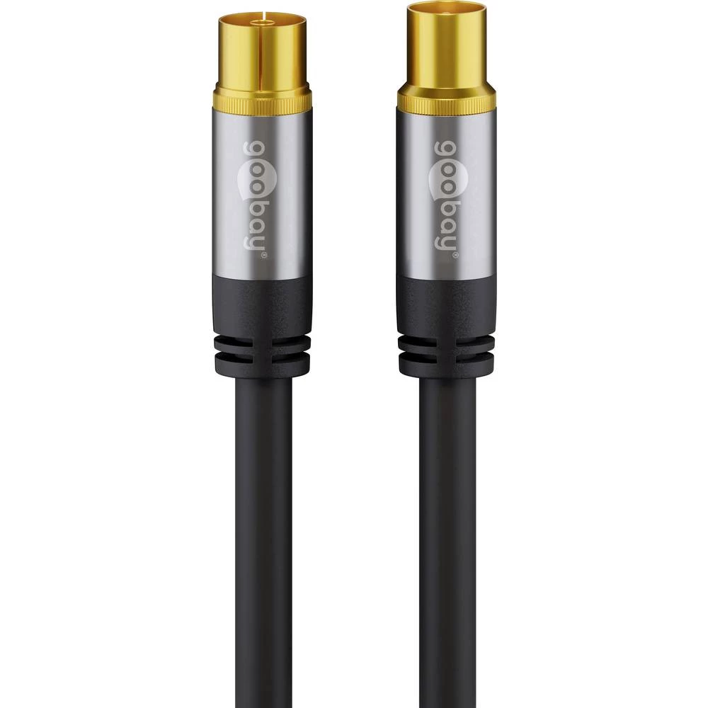 Antene Priključni kabel [1x 75 &Omega; antenski ženski konektor - 1x 75 &Omega; antenski muški konektor] 1.00 m 135 dB Fleksibil slika