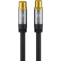 Antene Priključni kabel [1x 75 Ω antenski ženski konektor - 1x 75 Ω antenski muški konektor] 1.00 m 135 dB Fleksibil slika