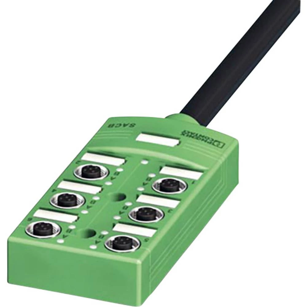 Sensorska/aktivatorska kutija pasivna M12 razdjelnik s metalnim navojem SACB-6/ 6-L- 5,0PUR SCO 1517123 Phoenix Contact 1 ST slika
