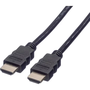 Value HDMI priključni kabel 2.00 m 11.99.5902 dvostruko zaštićen, Ultra HD (8K) crna [1x muški konektor HDMI - 1x muški slika