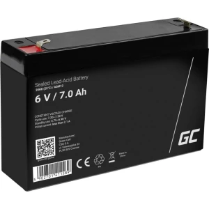 Green Cell  AGM12 olovni akumulator 6 V 7 Ah olovno-gelni (Š x V x D) 151 x 100 x 35 mm plosnati priključak 4.8 mm ciklus postojanosti, bez održavanja slika