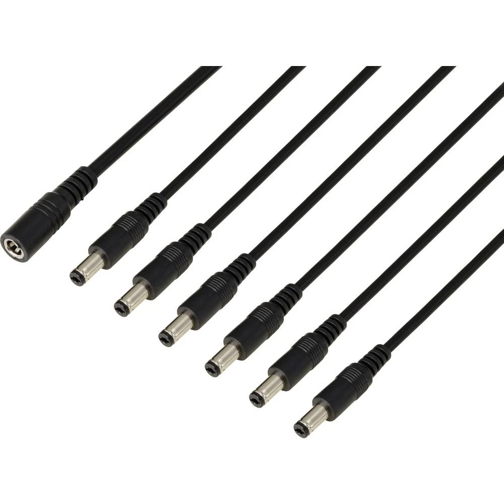 TRU COMPONENTS TC-13232720 DC utični konektor utičnica - utikač 5.5 mm 2.1 mm 41.2 cm 1 St. slika