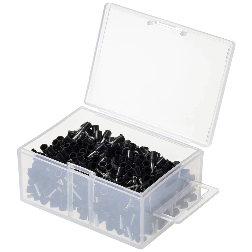 TRU COMPONENTS TC-11599336 asortiman kabelskih završetaka 1.5 mm²  crna 500 St. slika