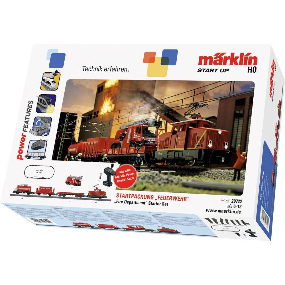 Märklin 29722 H0 "Vatrogasna brigada" starter postavljena iz DB Emergency Technology slika