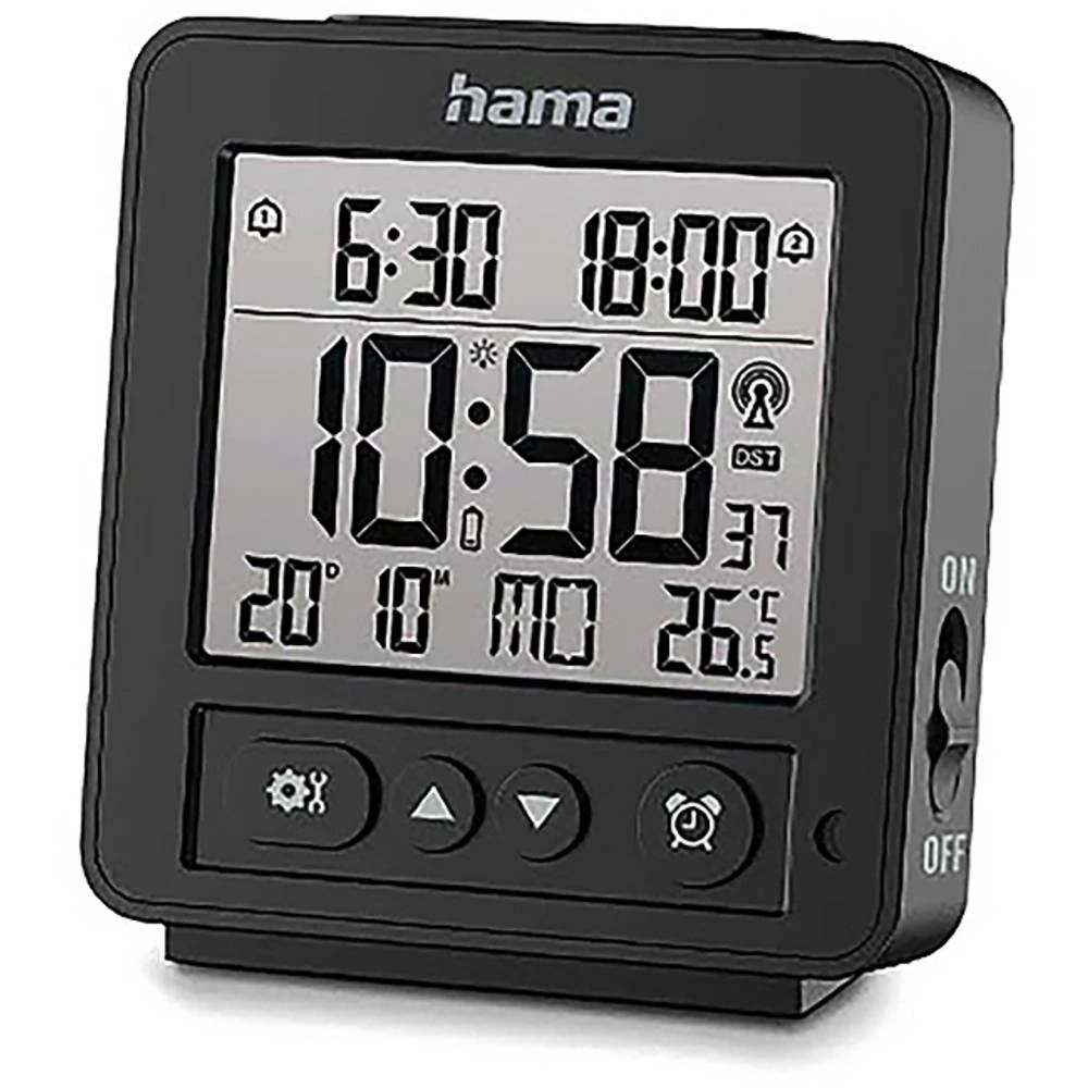 Hama 00185895 budilica crna slika