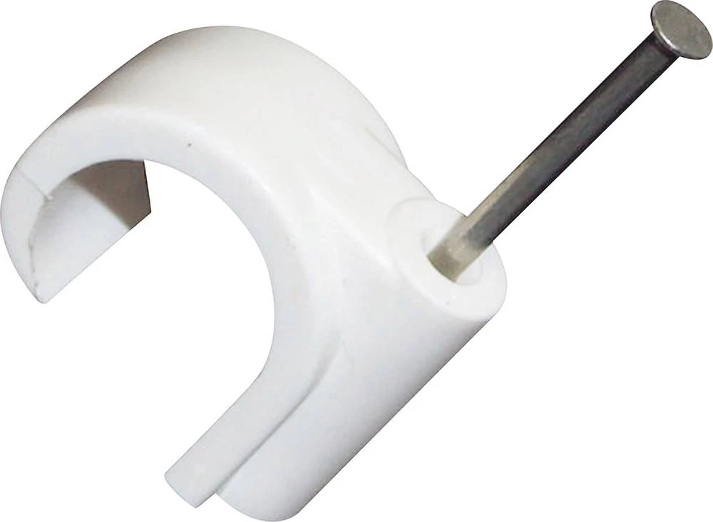 TRU COMPONENTS 523506 Kabelske obujmice Bijela (mat) 100 ST slika