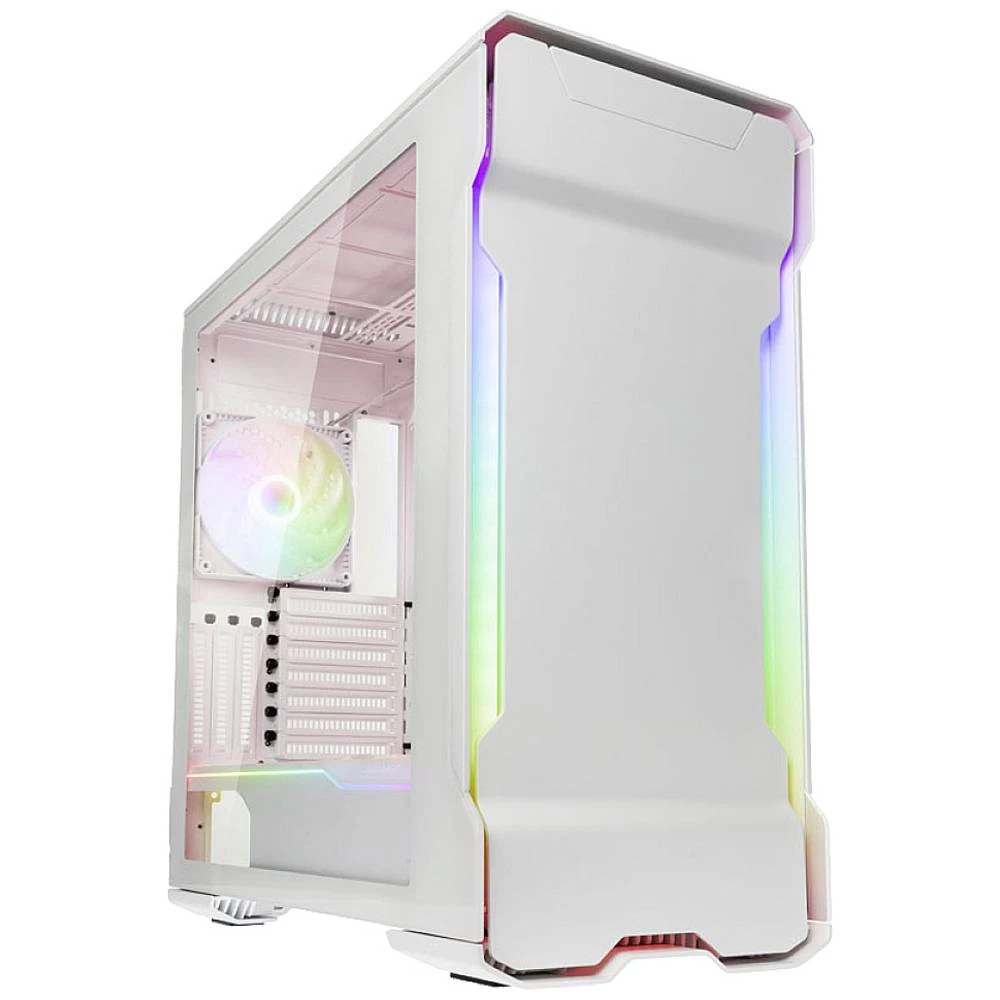 Phanteks Enthoo Evolv X midi-tower kućište  , kućište za igraće računalo bijela 3 predinstalirana LED ventilatora, integrirana rasvjeta, bočni prozor, filter prašine slika