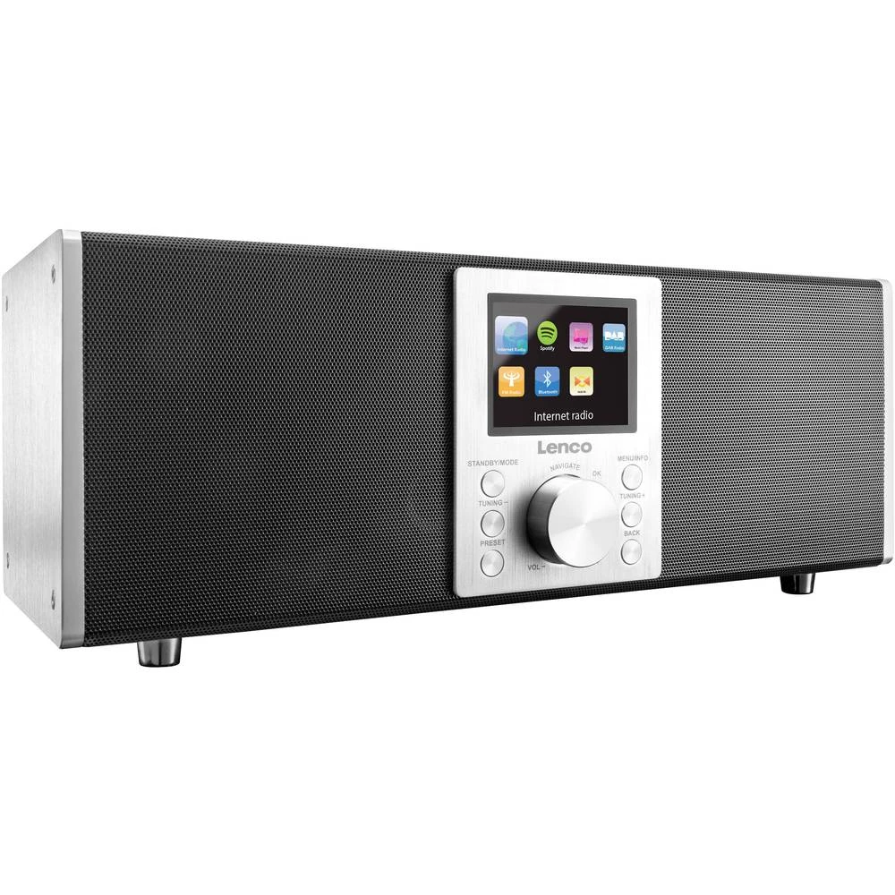 Internet Stolni radio Lenco Concerto DIR-2000 Internetski radio , Bluetooth, DAB+, UKW, USB, DLNA, AUX Spotify Crna slika