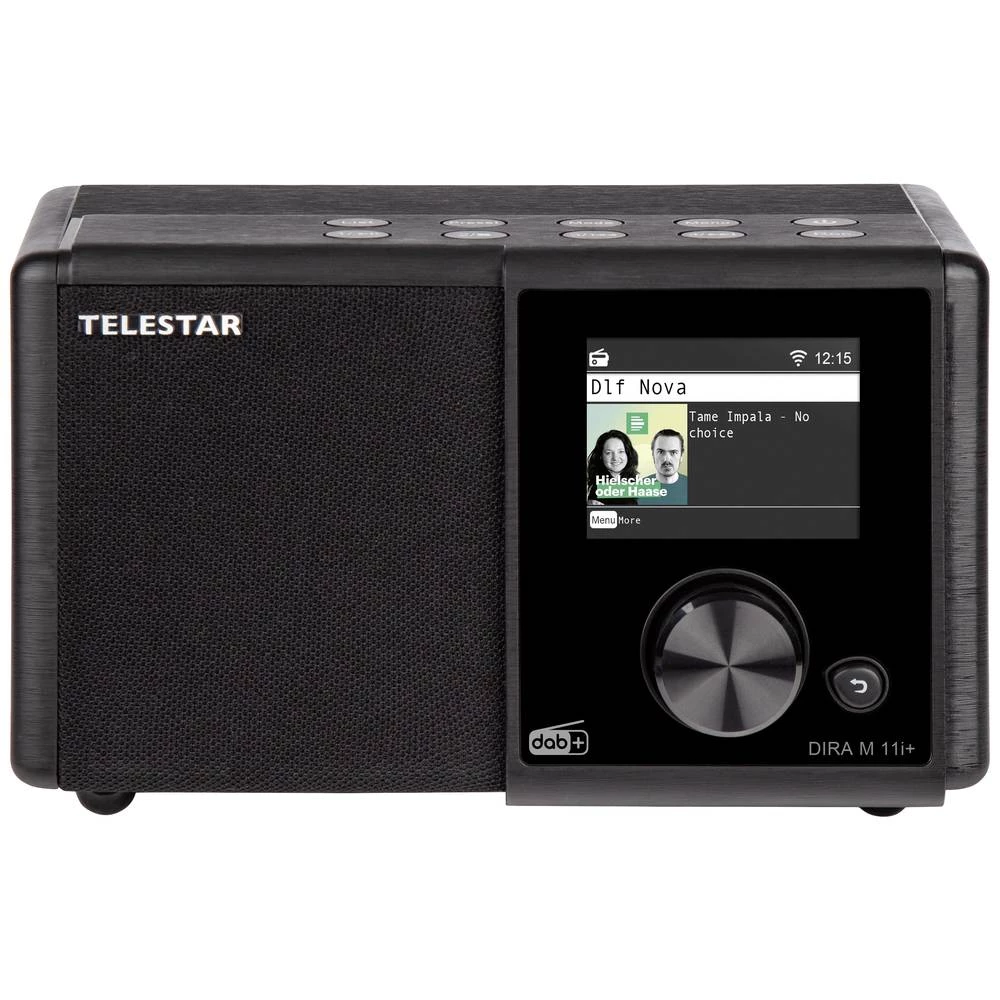 Telestar DIRA M 11i + internet stolni radio internet, DAB+ (1012), UKW (1014) AUX, Bluetooth®, radio snimač, USB, WLAN, internetski radio   funkcija snimanja, uklj. daljinski upravljač, funkcija al... slika