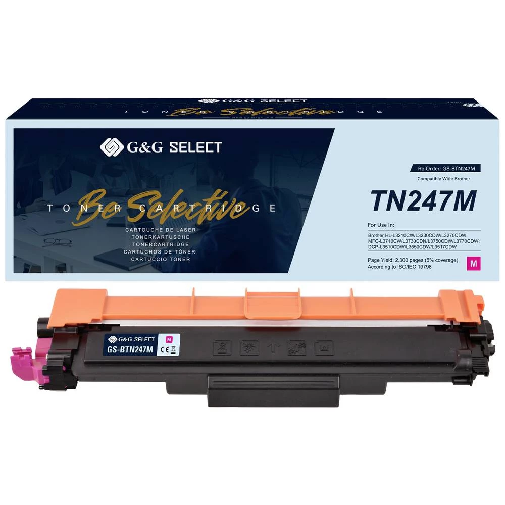 G&G toner zamijenjen Brother TN-247M kompatibilan  purpurno crven  TN-247M GS-BTN247M slika
