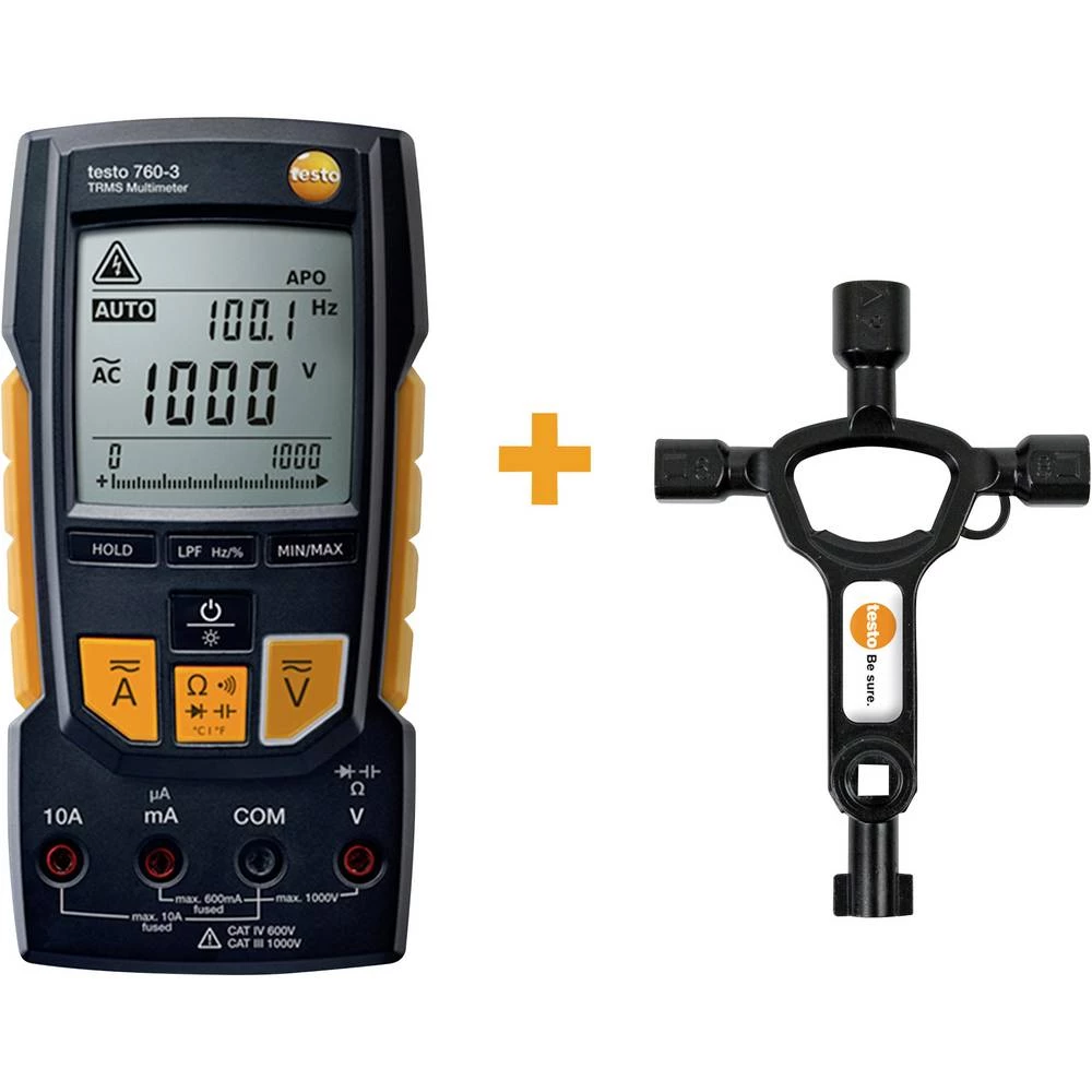 testo 760-3 ručni multimetar digitalni CAT III 1000 V, CAT IV 600 V Zaslon (brojevi): 6000 slika