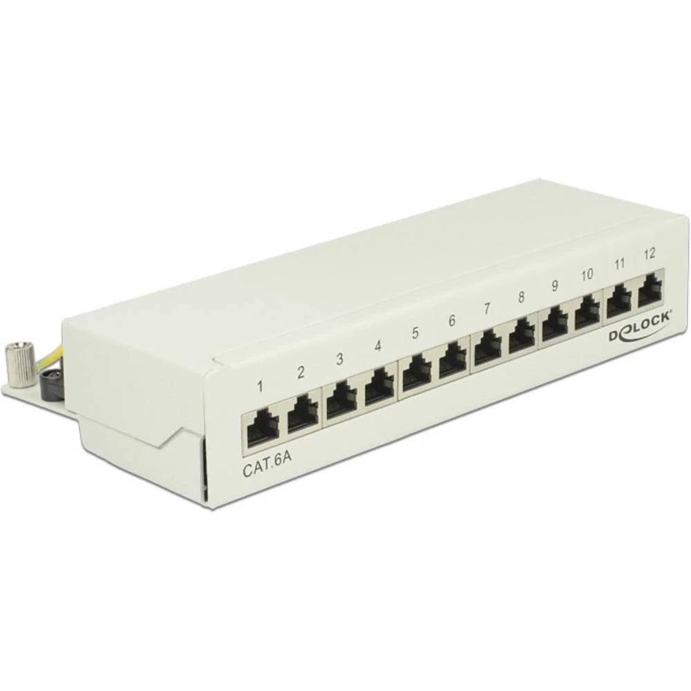 Delock 12 ulaza mreža patch panel cat 6a 1 HE < slika