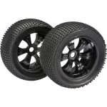 Absima 1:8 Truggy kompletni kotači Dirty 6 krakova crna 2 St.
