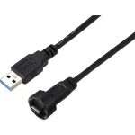 USB Type-C® 3.0 muški na USB muški IP67 (navojni) kabel 0,5 m TC-E10T-MT3-MWA/MU3-NWA-0.5PV-S Vodootporni plastični kabe