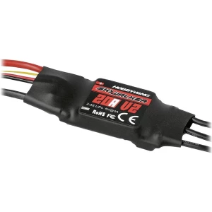Hobbywing Skywalker V2 20A regulator leta za brushless modele aviona Opteretivost (maks. A): 40 A slika
