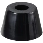 TRU COMPONENTS TC-11654324 nogica za uređaje pričvršćivanje vijcima, okruglo crna (Š x V) 25 mm x 15 mm 1 St.