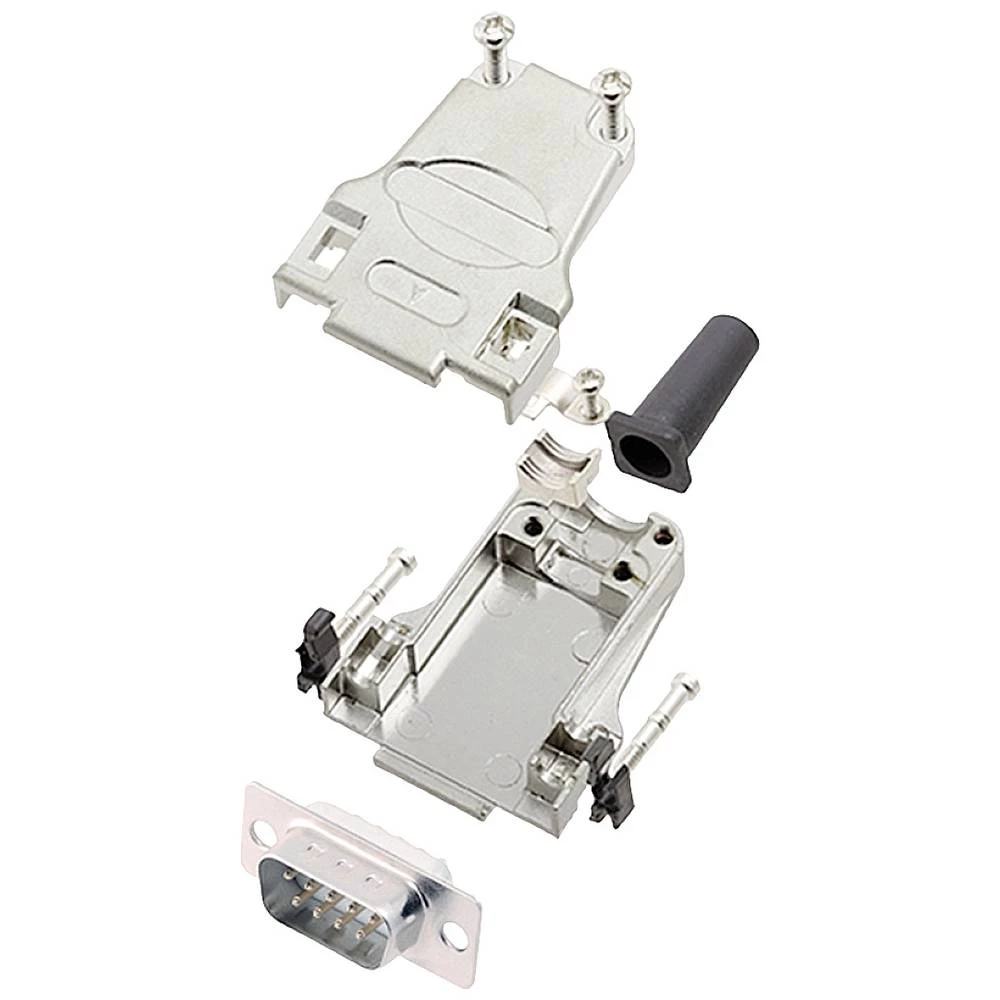 Komplet D-SUB pinskih konektora 180 ° Broj polova: 9 Lemni kup encitech DTZF09-DMP-W-K 1 ST slika