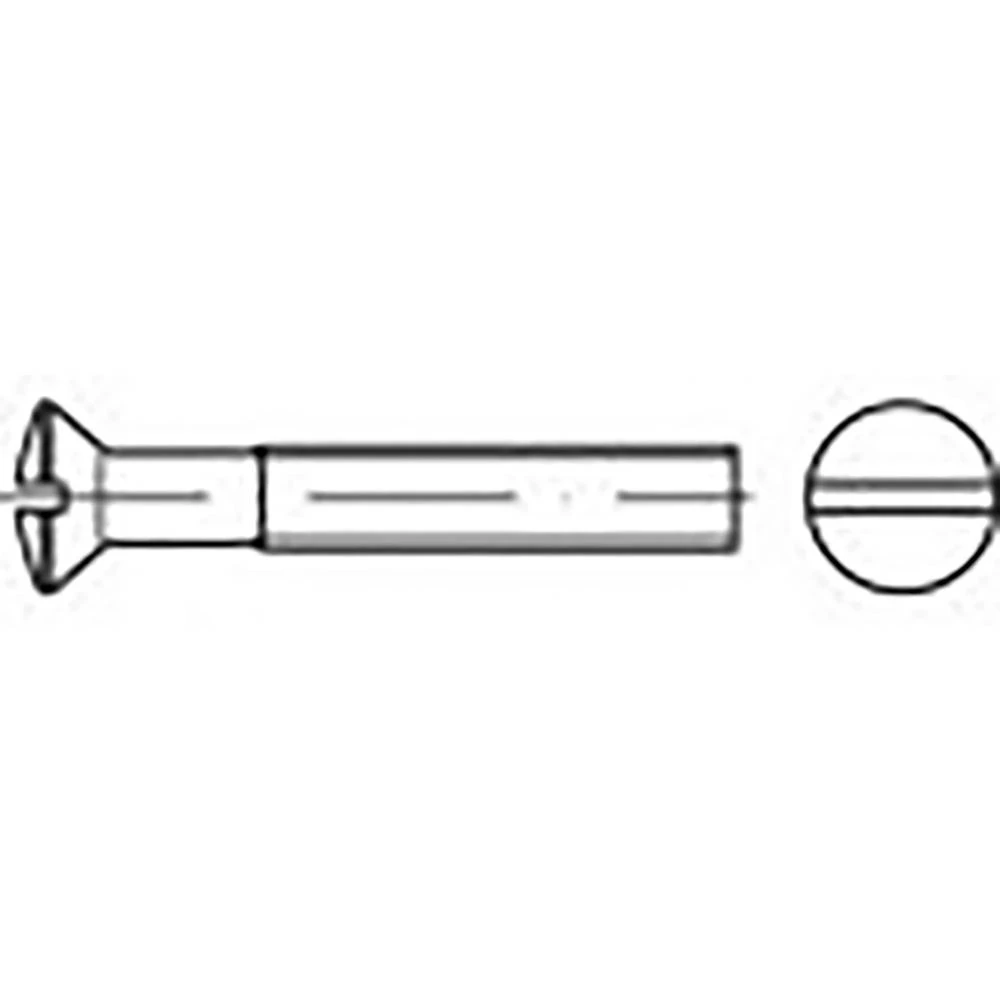 TOOLCRAFT  TO-6862986 vijci s upuštenom lećastom glavom  M8 25 mm utor DIN 964   nehrđajući čelik V2A A2 50 St. slika