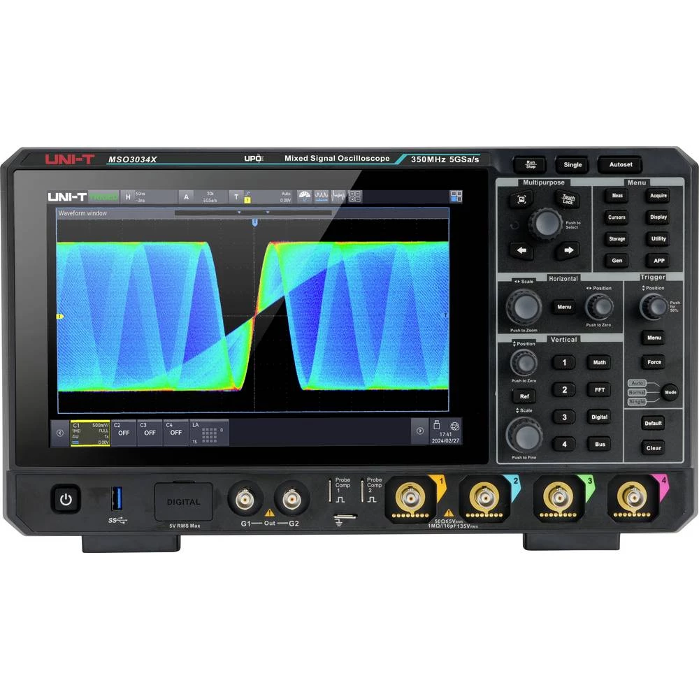 Uni-T MSO3034X digitalni osciloskop 350 MHz 1 kom. slika