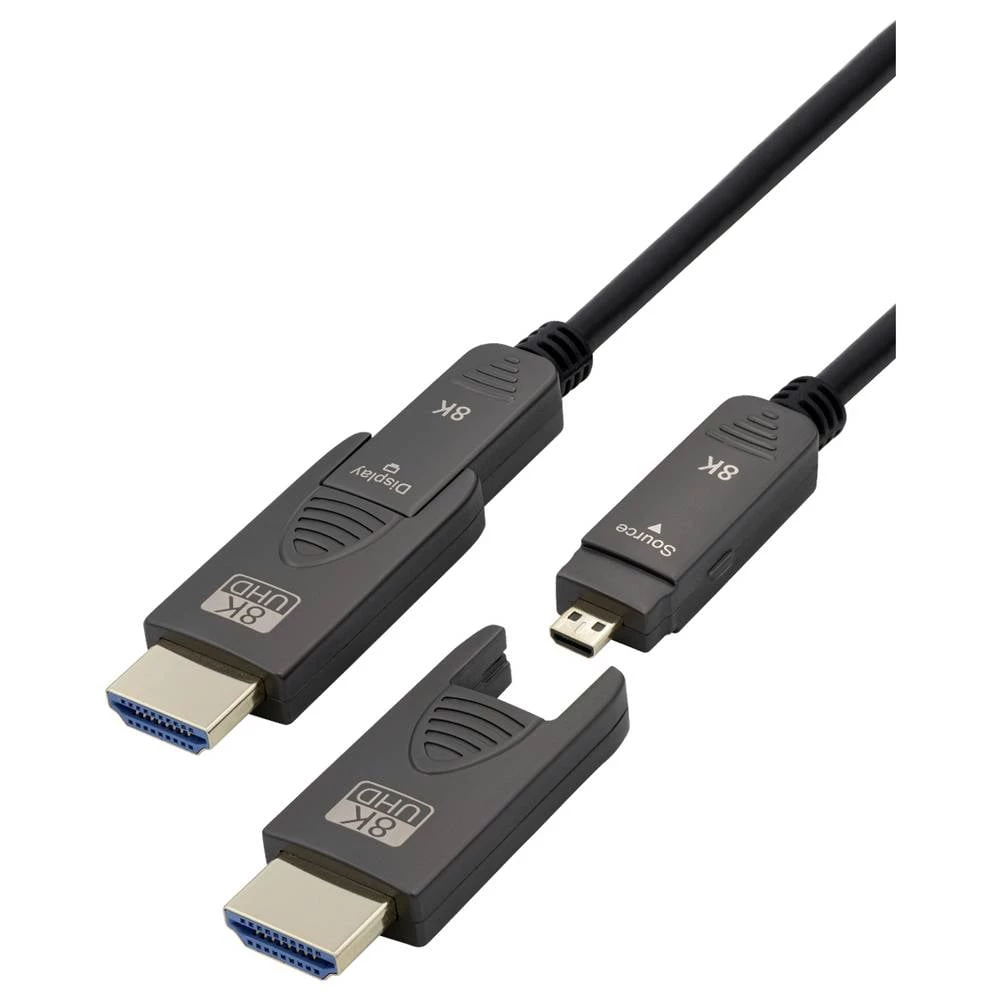 Maxtrack HDMI priključni kabel  10 m crna C504-10ML 8K UHD HDMI kabel slika