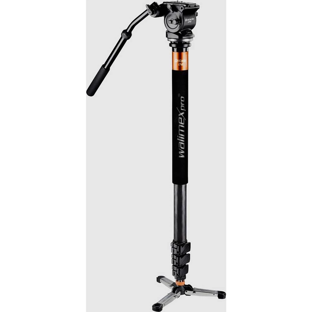 Walimex Pro 21698 monopod Radna visina=890 - 2100 mm crna, narančasta uklj. torba, libela slika