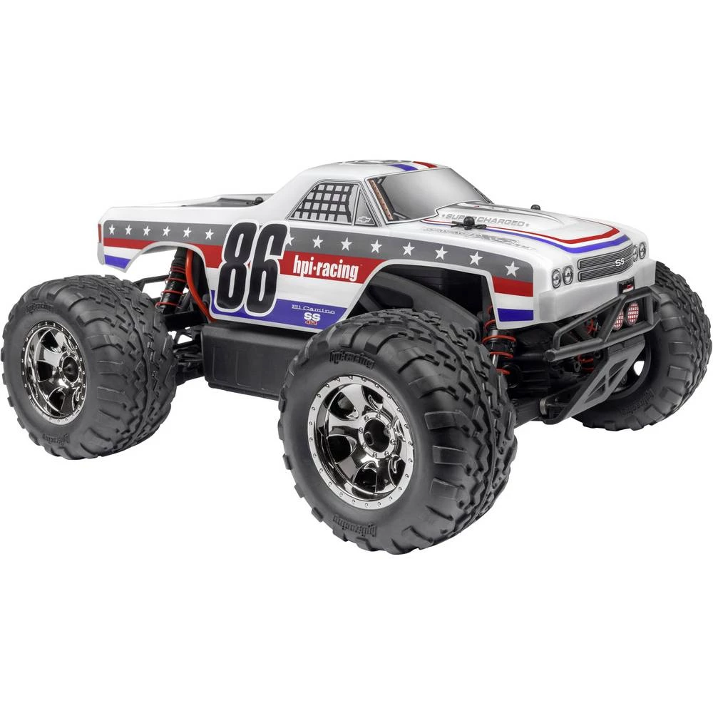 HPI Racing Savage XS Flux Chevrolet EL Camino bez četkica 1:12 rc model automobila električni monstertruck pogon na sva četiri k slika