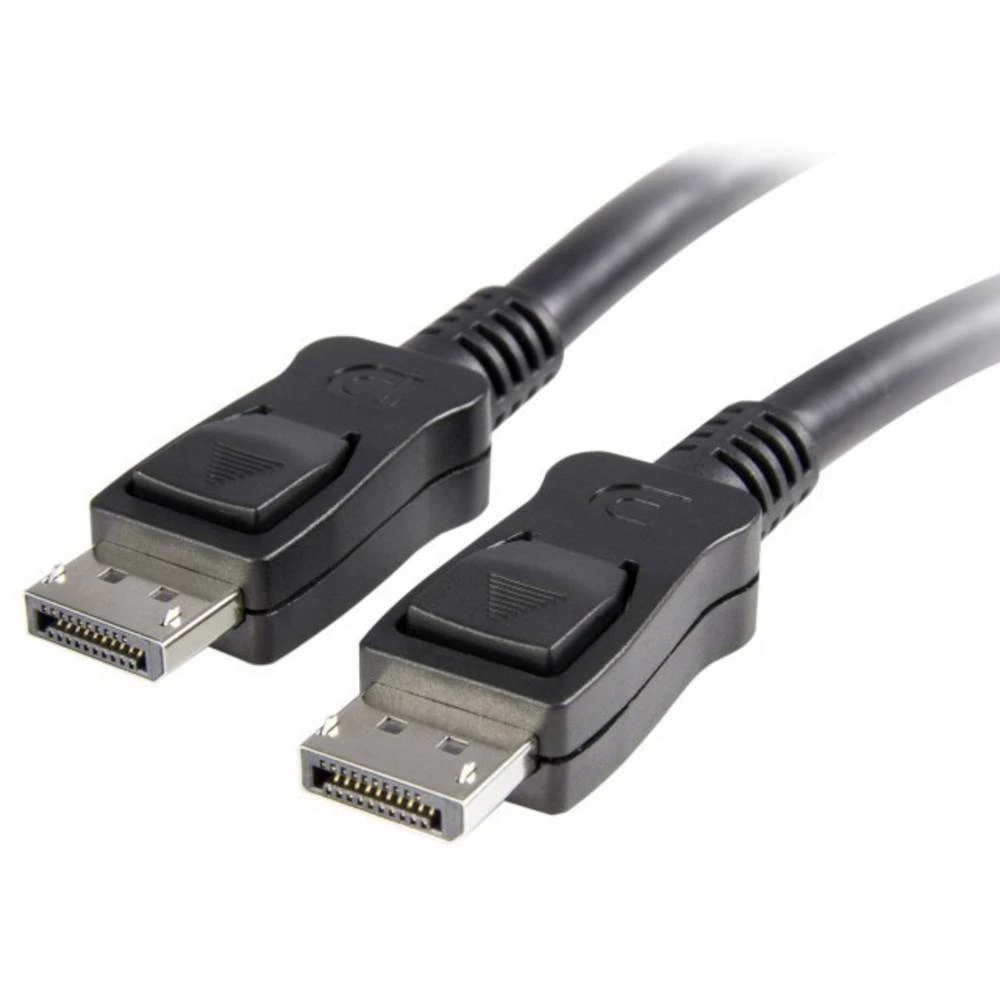 TECHly DisplayPort Priključni kabel [1x Muški konektor DisplayPort - 1x Muški konektor DisplayPort] 0.5 m Crna slika