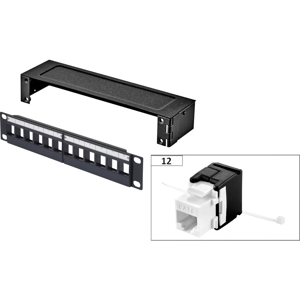 12 ulaza Mreža Patch box Renkforce WF CAT 6 1 HE slika