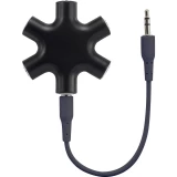 Klinke Audio Y-adapter [1x JACK utičnica 3.5 mm - 5x JACK utičnica 3.5 mm] crn