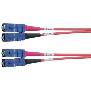 Staklena vlakna Svjetlovodi Priključni kabel [1x Muški konektor SC - 1x Muški konektor SC] 50/125 µ Multimode OM4 5 m Tele slika