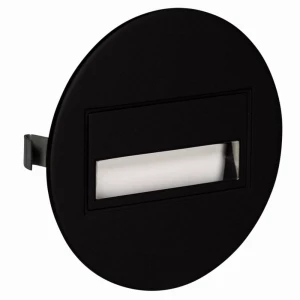 Zamel Sona 13-211-62 LED ugradbena zidna svjetiljka 0.42 W Toplo-bijela Crna slika
