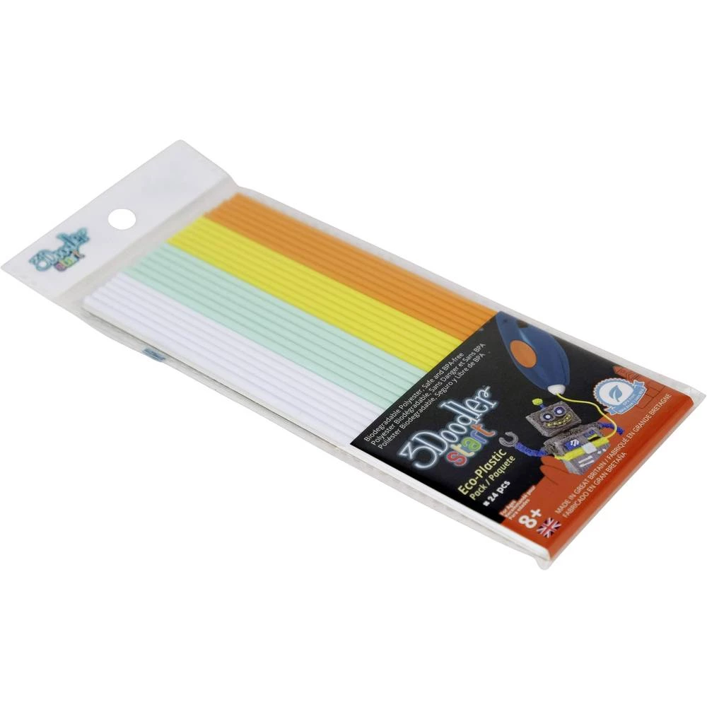 Filament-Paket 3Doodler START PLA Bijela, Žuta, Narančasta slika