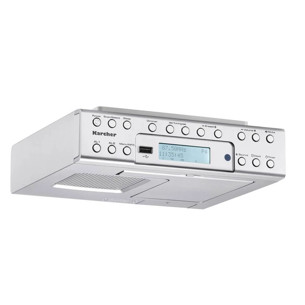 DAB+ (1012) Ugrađeni radio Karcher RA 2030D USB Srebrna slika