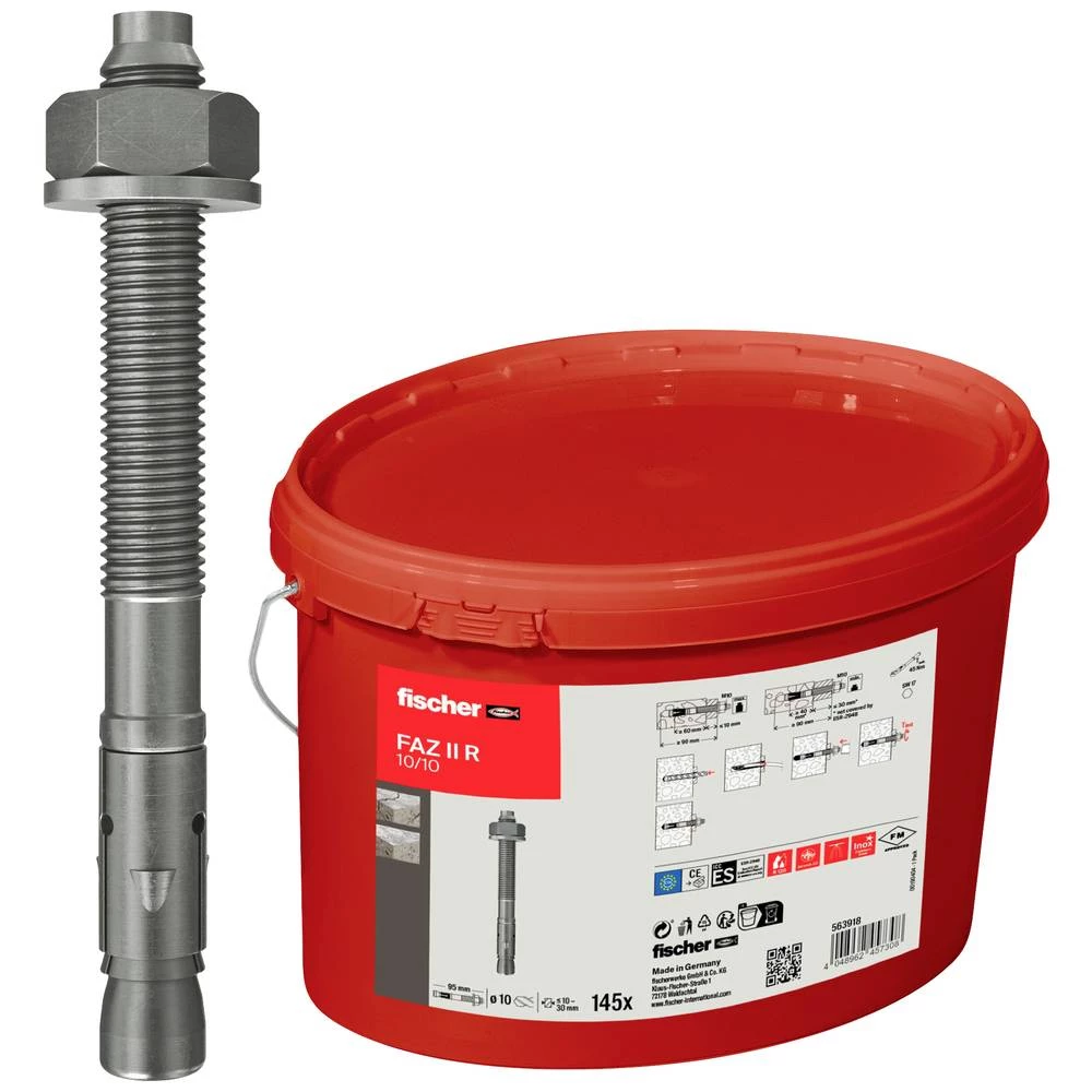 Fischer FAZ II 10/10 R Eimer (145) sidreni svornjak 95 mm 10 mm 563918 145 St. slika
