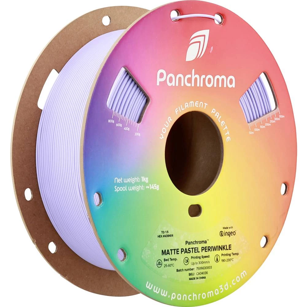 Polymaker CA04036 Panchroma™ Matte 3D pisač filament PLA mat, manji sadržaj plastike 1.75 mm 1000 g Pastel Periwinkle 1 slika