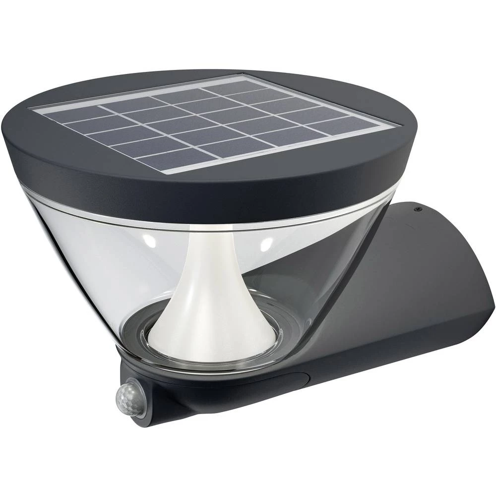 Vanjska solarna zidna lampa s detektorom pokreta 5 W Toplo-bijela OSRAM 4058075032651 ENDURA&copy; STYLE Lantern Antracitna boja slika