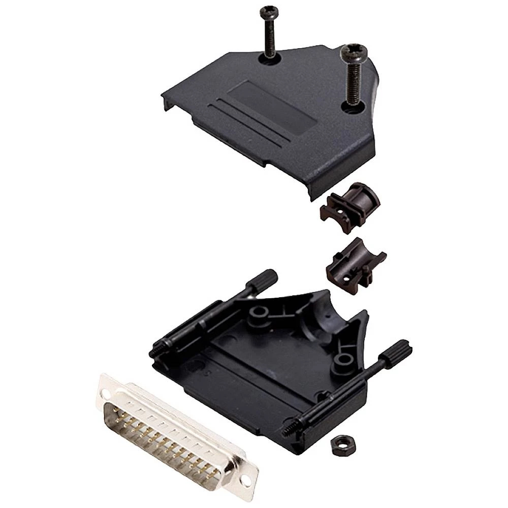 Komplet D-SUB pinskih konektora 180 ° Broj polova: 25 Lemni kup encitech DTPK-P-25-DBP-W-K 1 ST slika